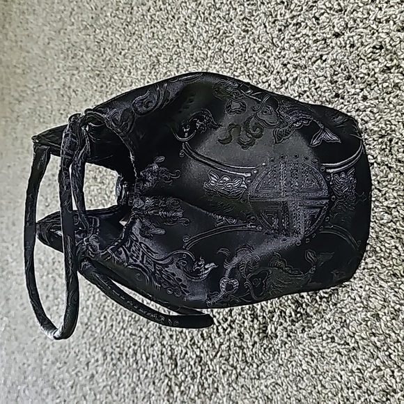 LILLI'S SHANGHAI Black Jacquard Bag - Picture 8 of 9